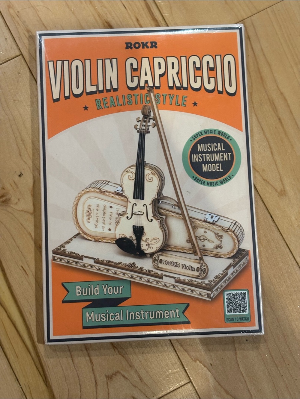Violin Capriccio Realistic Style Wooden Model puzzle